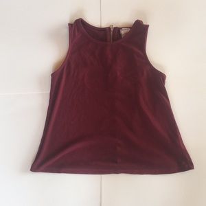 FOREVER 21 GIRLS BURGUNDY VELVET TOP